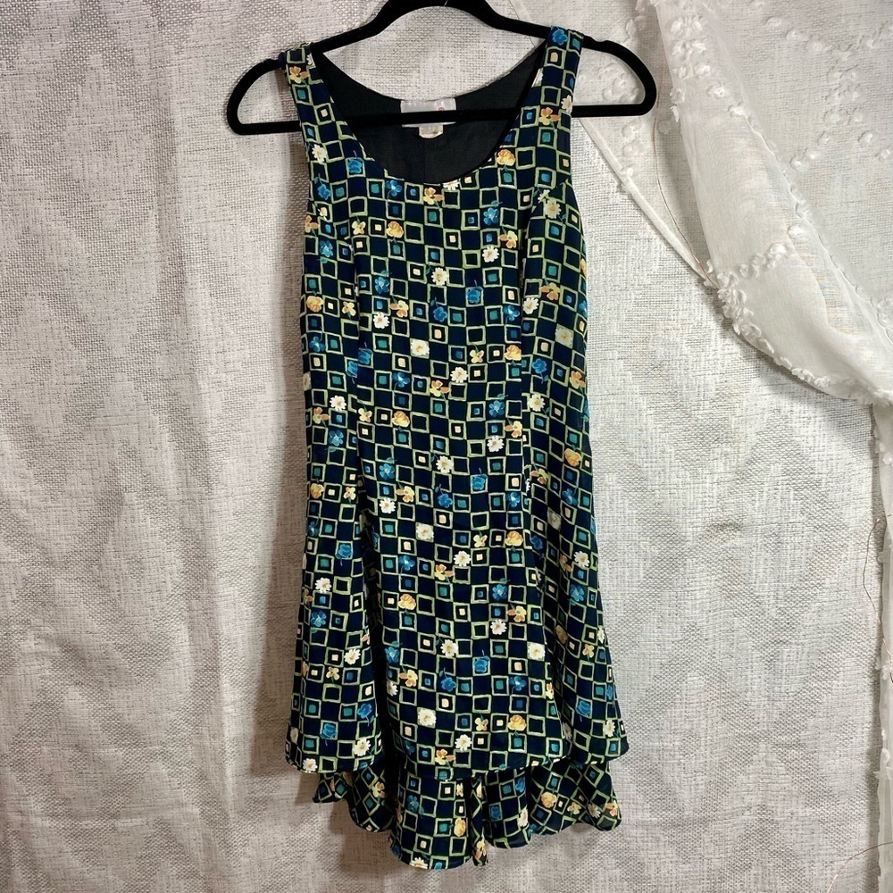 Vintage Essential Mini floral tiered dress size S